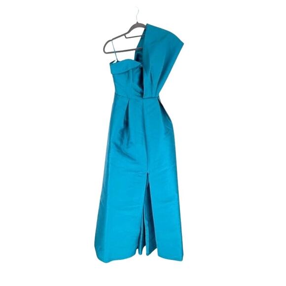 SACHIN + BABI “Clarissa” One-Shoulder Gown in Aqua – Size 0 NWT - Picture 2 of 9